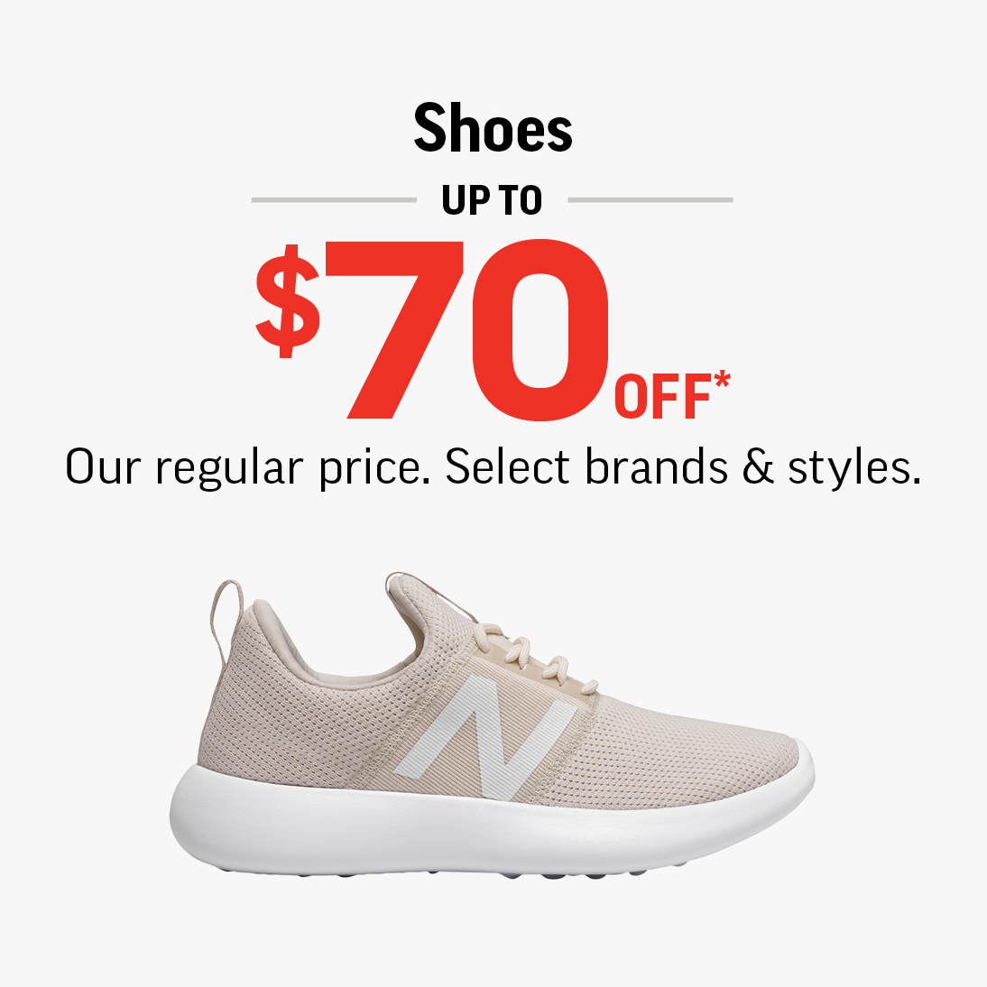 SHOES UP TO $70 OFF icon