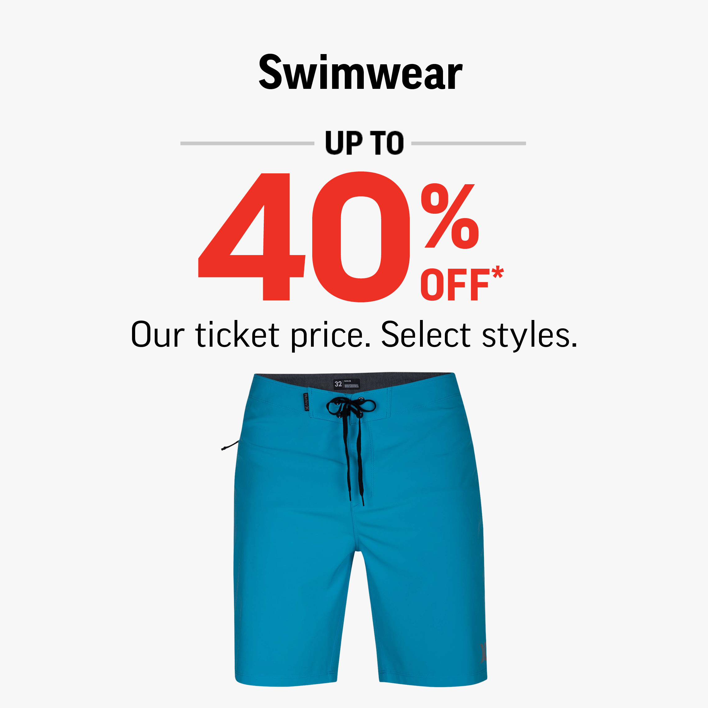 SWIMWEAR UP TO 40% OFF icon