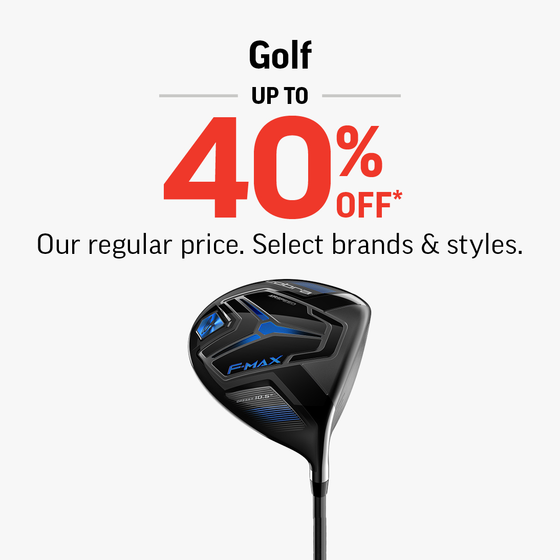 GOLF UP TO 40% OFF icon