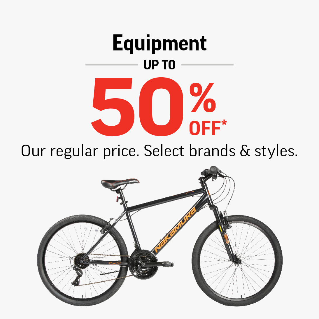 EQUIPMENT UP TO 50% OFF icon