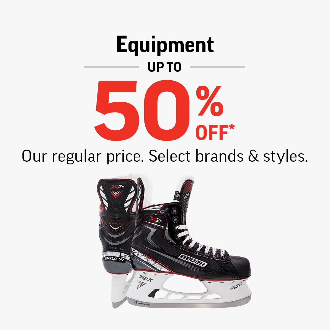 HOCKEY EQUIPMENT UP TO 50% OFF icon