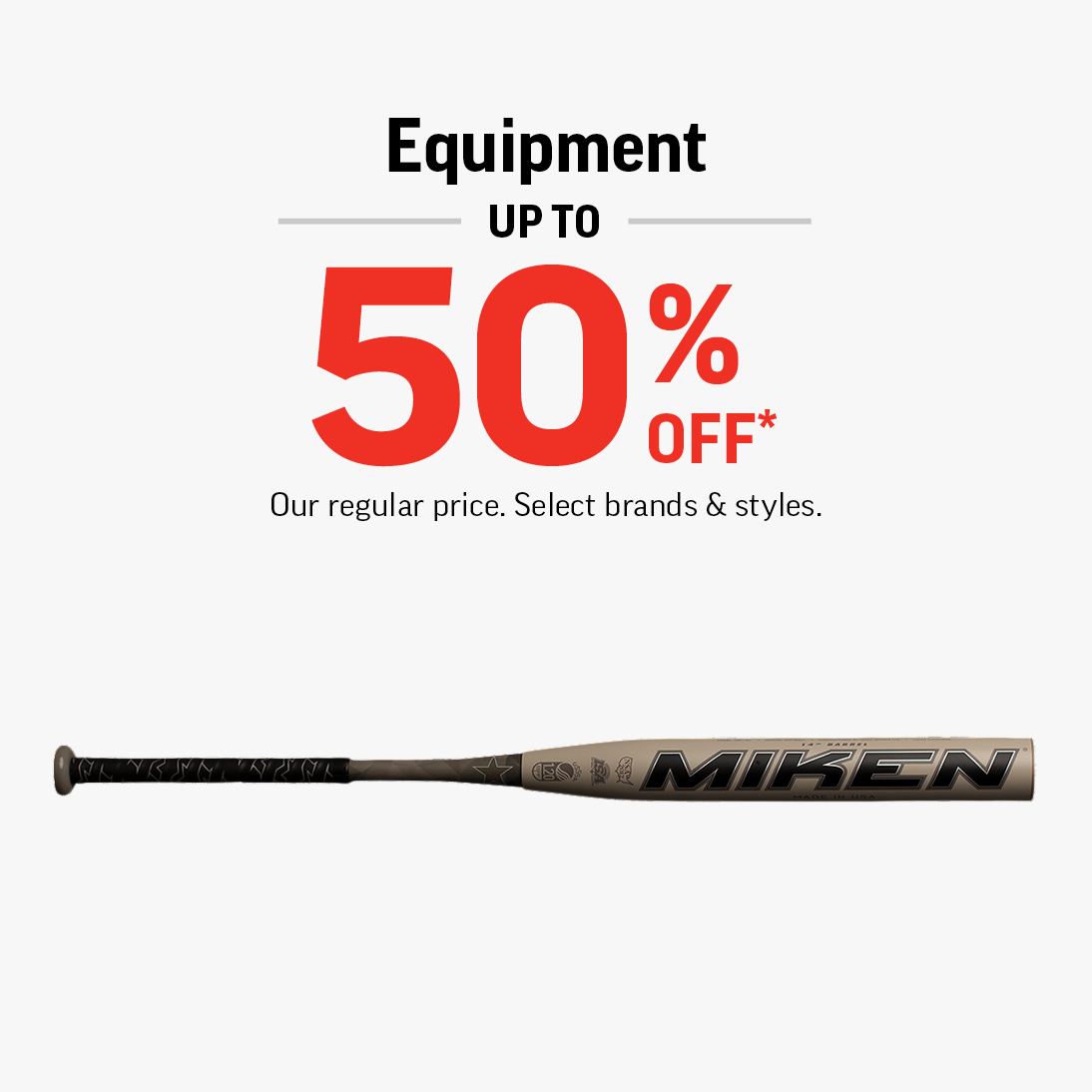 EQUIPMENT UP TO 50% OFF icon