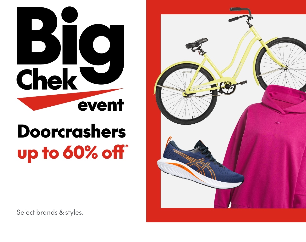 BIG CHEK EVENT – DOORCRASHERS UP TO 60% OFF icon
