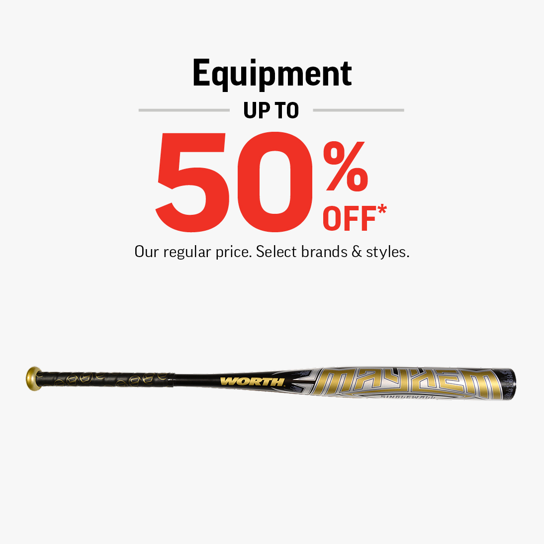 EQUIPMENT UP TO 50% OFF icon
