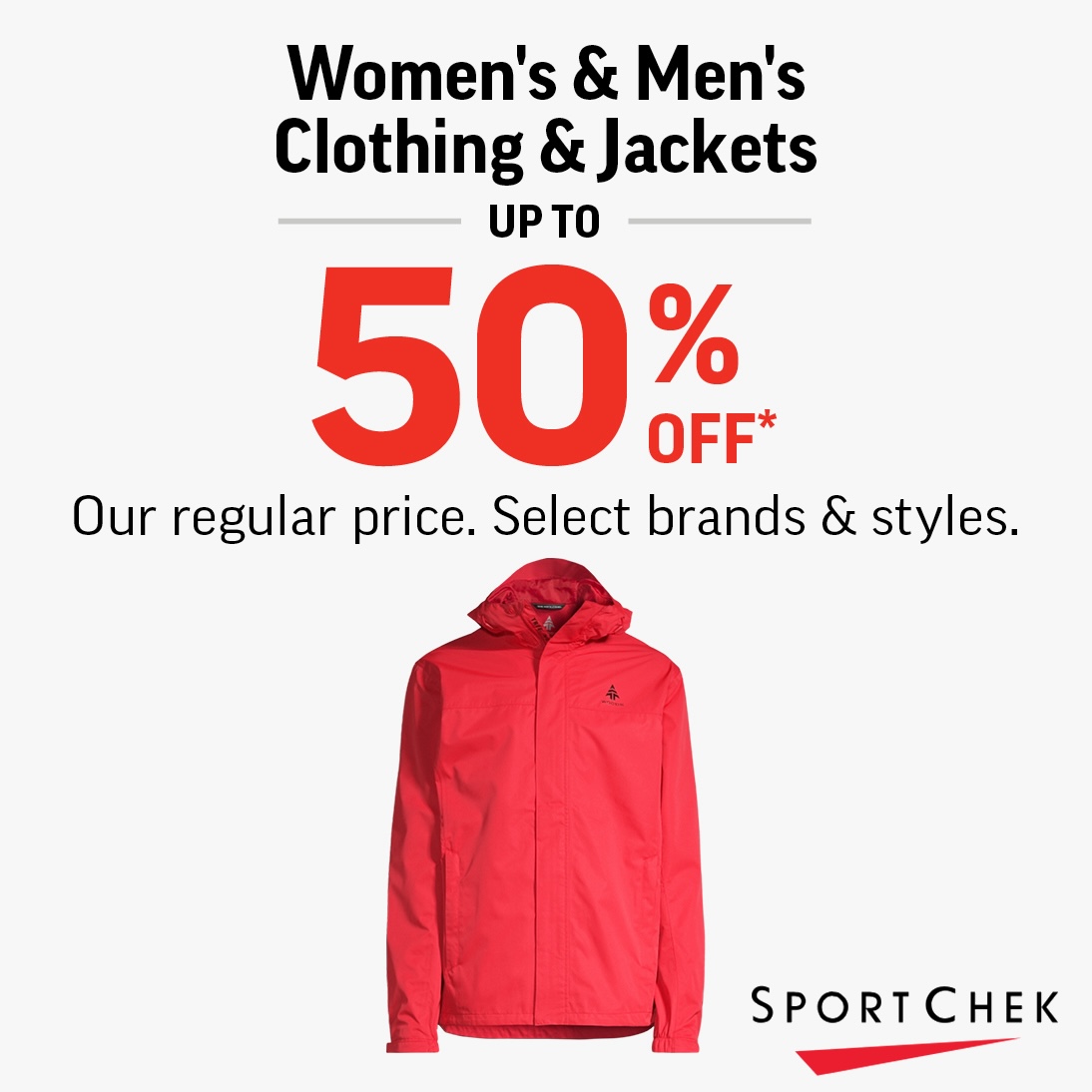 WOMEN’S & MEN’S CLOTHING & JACKETS UP TO 50% OFF icon