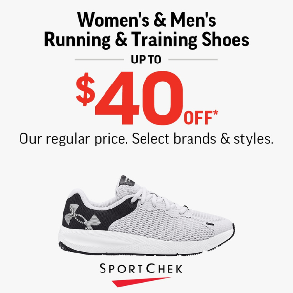 RUNNING & TRAINING SHOES UP TO 40% OFF! icon