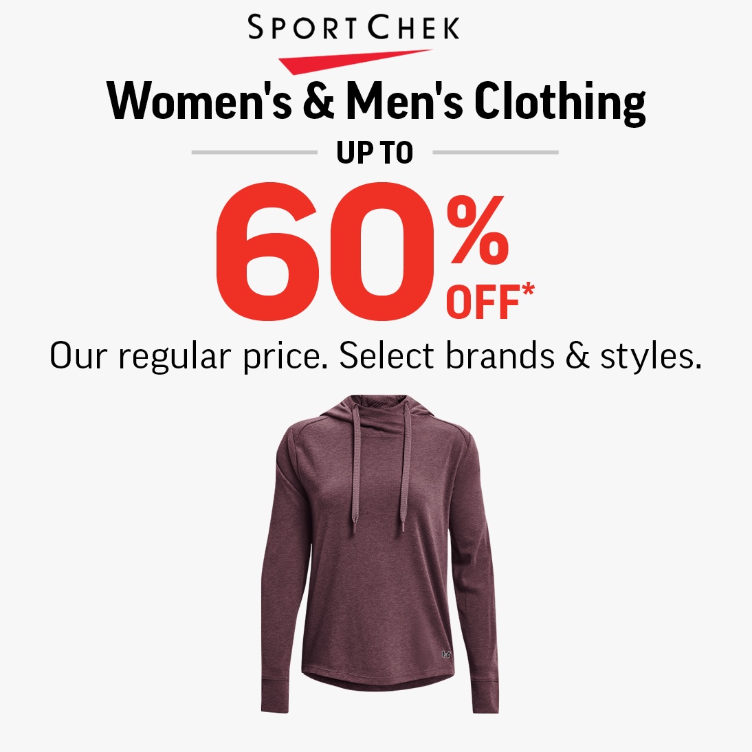 WOMEN’S &amp; MEN’S CLOTHING UP TO 60% OFF icon