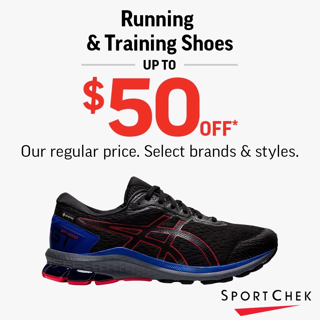 WOMEN’S & MEN’S RUNNING & TRAINING SHOES UP TO $50 OFF icon
