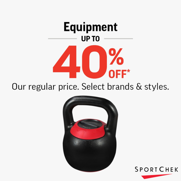 FITNESS EQUIPMENT UP TO 40% OFF icon