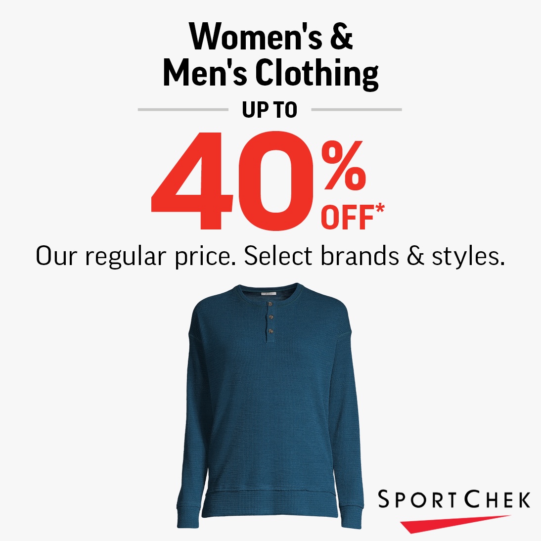 WOMEN’S & MEN’S CLOTHING UP TO 40% OFF icon