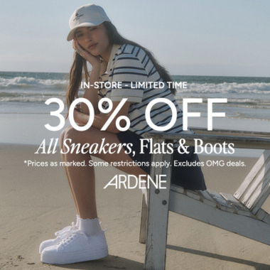 30% OFF ALL SNEAKERS, FLATS, &amp; BOOTS icon
