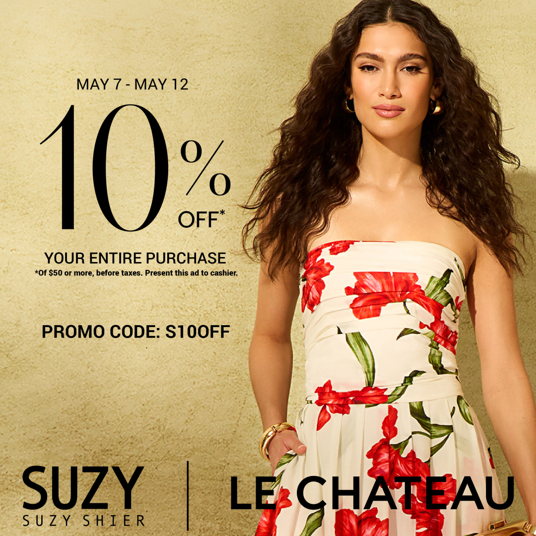 SUZE SHIER | LE CHATEAU – 10% Off SALE icon