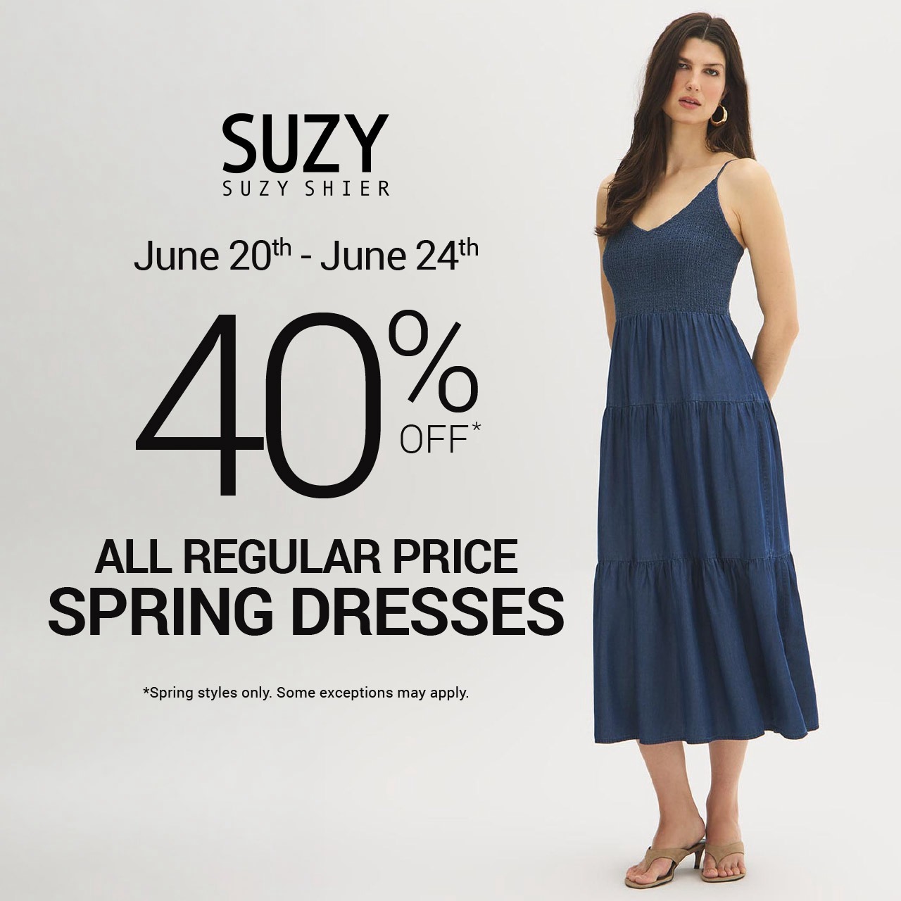 40% OFF SPRING DRESSES icon